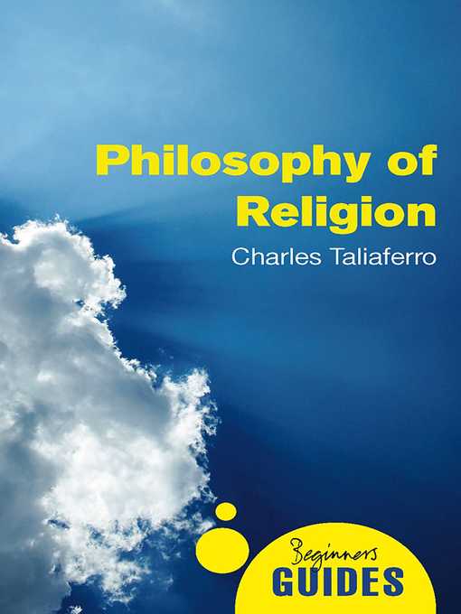 Cover image for Philosophy of Religion